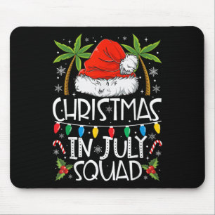 Tapis De Souris Équipe de Noël en Juillet Drôle d'Été Xmas Hommes