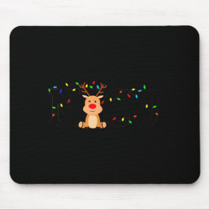 Tapis De Souris Équipe de Noël Nicu Nurse Santa Renne Amour Infirm