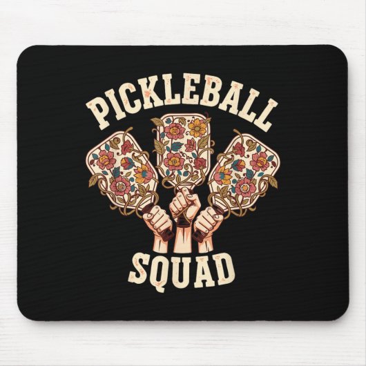 Tapis De Souris Équipe de pickleball drôle équipe de pickleball fe (Devant)