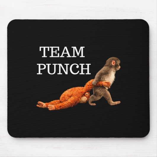Tapis De Souris Équipe de poing bébé singe tendance mème graphique (Devant)