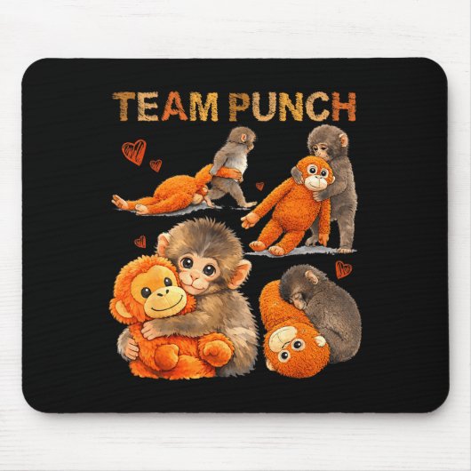 Tapis De Souris Équipe de punch de bébé singe punch (Devant)