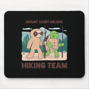 Tapis De Souris Équipe de randonnée du mont Saint Helens en expédi