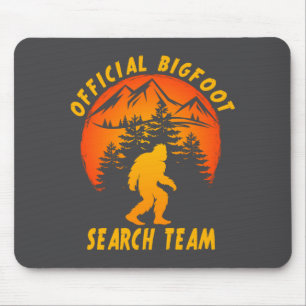 Tapis De Souris Équipe de recherche Bigfoot Sasquatch Yéti Drôle