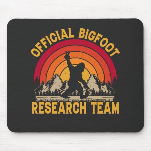 Tapis De Souris Équipe de recherche originale de Bigfoot (Devant)