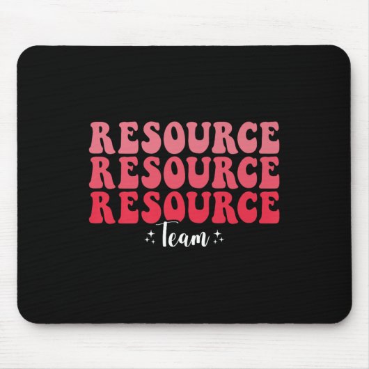 Tapis De Souris Équipe de ressources super Enseignant de l'enseign (Devant)