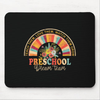 Tapis De Souris Équipe de rêve de maternelle rétro groovy Byck à l