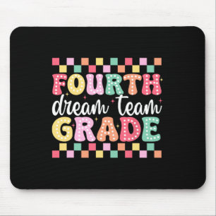 Tapis De Souris Équipe de rêve de quatrième année Enseignante Femm
