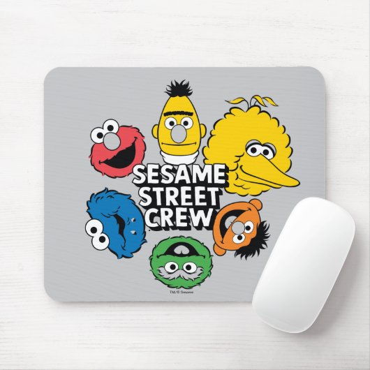 Tapis De Souris Équipe de Sesame Street (Avec souris)
