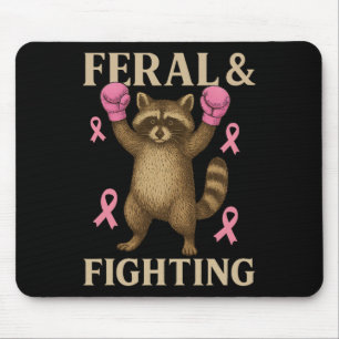 Tapis De Souris Équipe De Soutien Au Cancer Du Sein Fonds Feral Et