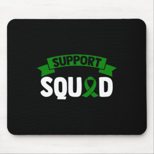 Tapis De Souris Équipe de soutien aux maladies - Ruban de sensibil