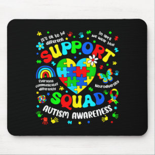 Tapis De Souris Équipe de soutien casse-tête de sensibilisation à