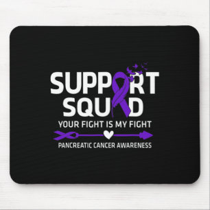 Tapis De Souris Équipe de soutien du cancer pancréatique Cancer du