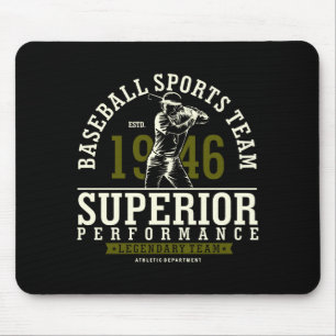 Tapis De Souris Équipe de sport de baseball Établi en 1946 T Shirt