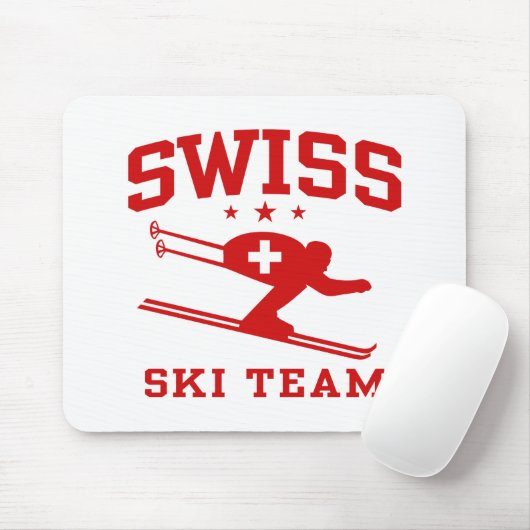 Tapis De Souris Équipe de Suisse de ski (Avec souris)