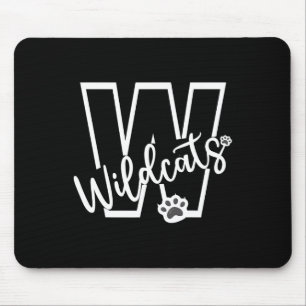 Tapis De Souris Équipe de supporters de sport scolaire Wildcats Es