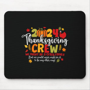 Tapis De Souris Équipe de Thanksgiving Dinde Famille Action de grâ