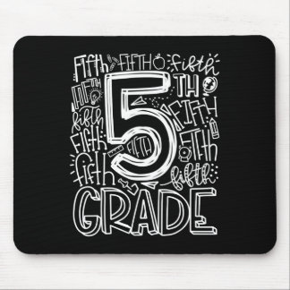 Tapis De Souris Équipe de typographie de 5e année Enseignant de ci