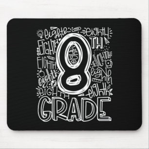Tapis De Souris Équipe de typographie de 8e année Huitième année R