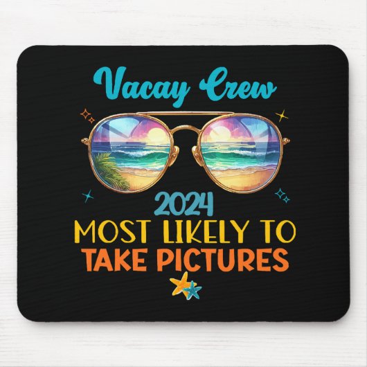 Tapis De Souris Équipe de vacances 2024 (Devant)