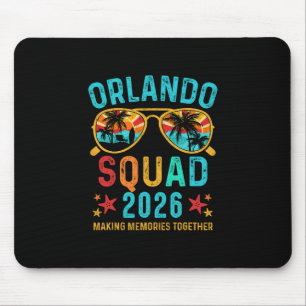 Tapis De Souris Équipe de vacances à Orlando 2026 Vintag assorti p