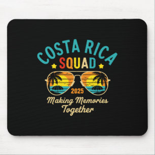 Tapis De Souris Équipe de vacances au Costa Rica 2025 Famille asso