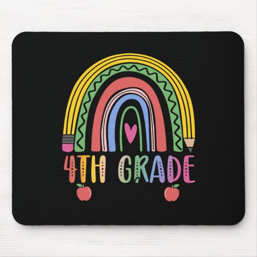 Tapis De Souris Équipe d'enseignants de 4e année de l'arc-en-ciel (Devant)