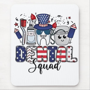 Tapis De Souris Équipe dentaire Mignonne hygiéniste dentaire 14 ju