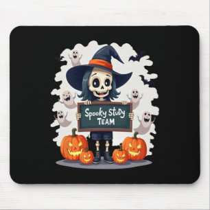 Tapis De Souris Équipe d'étude éffrayante - Jolie Halloween Squele