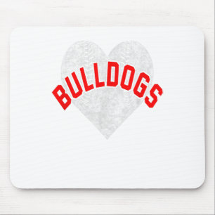 Tapis De Souris Équipe du Bulldogs de baseball Softball High Scho