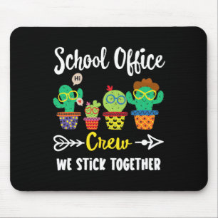 Tapis De Souris Équipe du bureau de l'école Nous restons ensemble 