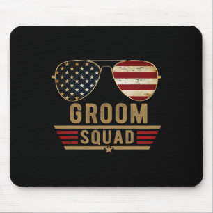 Tapis De Souris Équipe du marié Enterrement de vie de garçon Garço
