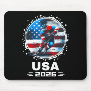 Tapis De Souris Équipe États-Unis 2026 États-Unis Drapeau Américai