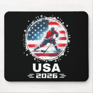 Tapis De Souris Équipe États-Unis 2026 États-Unis Drapeau Américai
