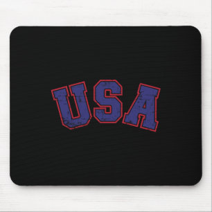 Tapis De Souris Équipe États-Unis pour la fête patriotique de l'in