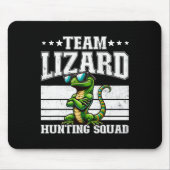 Tapis De Souris Équipe Lizard Hunter Squad Funny Retro Gecko Lizar (Devant)