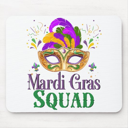 Tapis De Souris Équipe Mardi Gras (Devant)