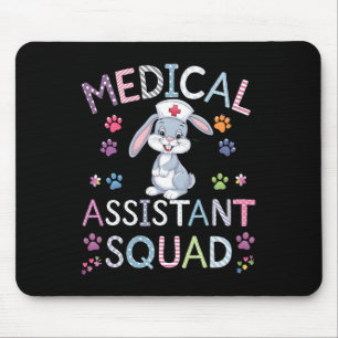 Tapis De Souris Équipe médicale instantanée Infirmière Bunny Jour