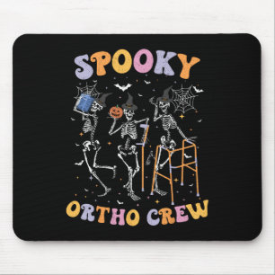 Tapis De Souris Équipe Ortho éffrayante Halloween Danser Ske Ortho