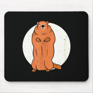 Tapis De Souris Équipe Pas d'ombre Équipage Groundhog pleine lune