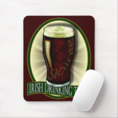 Tapis De Souris Équipe potable irlandaise drôle (Avec souris)