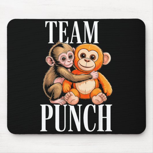 Tapis De Souris Équipe punch - bébé singe mignon Équipe punch - bé (Devant)
