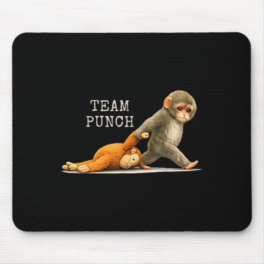 Tapis De Souris Équipe punch - bébé singe punch (Devant)