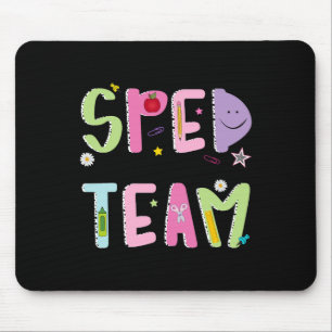 Tapis De Souris Équipe Rétro d'Éducation Spéciale Groovy Dream Tea