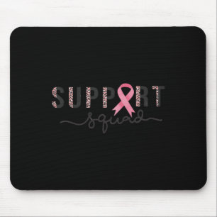 Tapis De Souris Équipe Ruban Rose Léopard de Sensibilisation au Ca