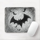 Tapis De Souris Éraflure Mousepad de battes (Avec souris)