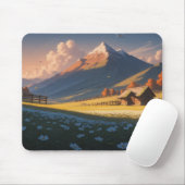 Tapis De Souris Ergonomic Mountain Landscape Mouse Pad with Wrist (Avec souris)