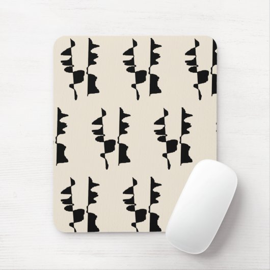 Tapis de Souris Ergonomique "Abstrait Dual Face" (Avec souris)