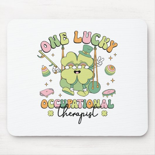 Tapis De Souris Ergothérapie Ot Fête De Saint-Patrick (Devant)