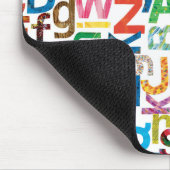 Tapis De Souris Eric Carle | Lettres Motifs alphabétiques (Coin)