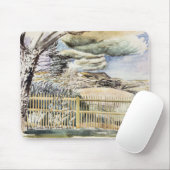 Tapis De Souris Eric Ravilious - Flamme, peinture d'art (Avec souris)